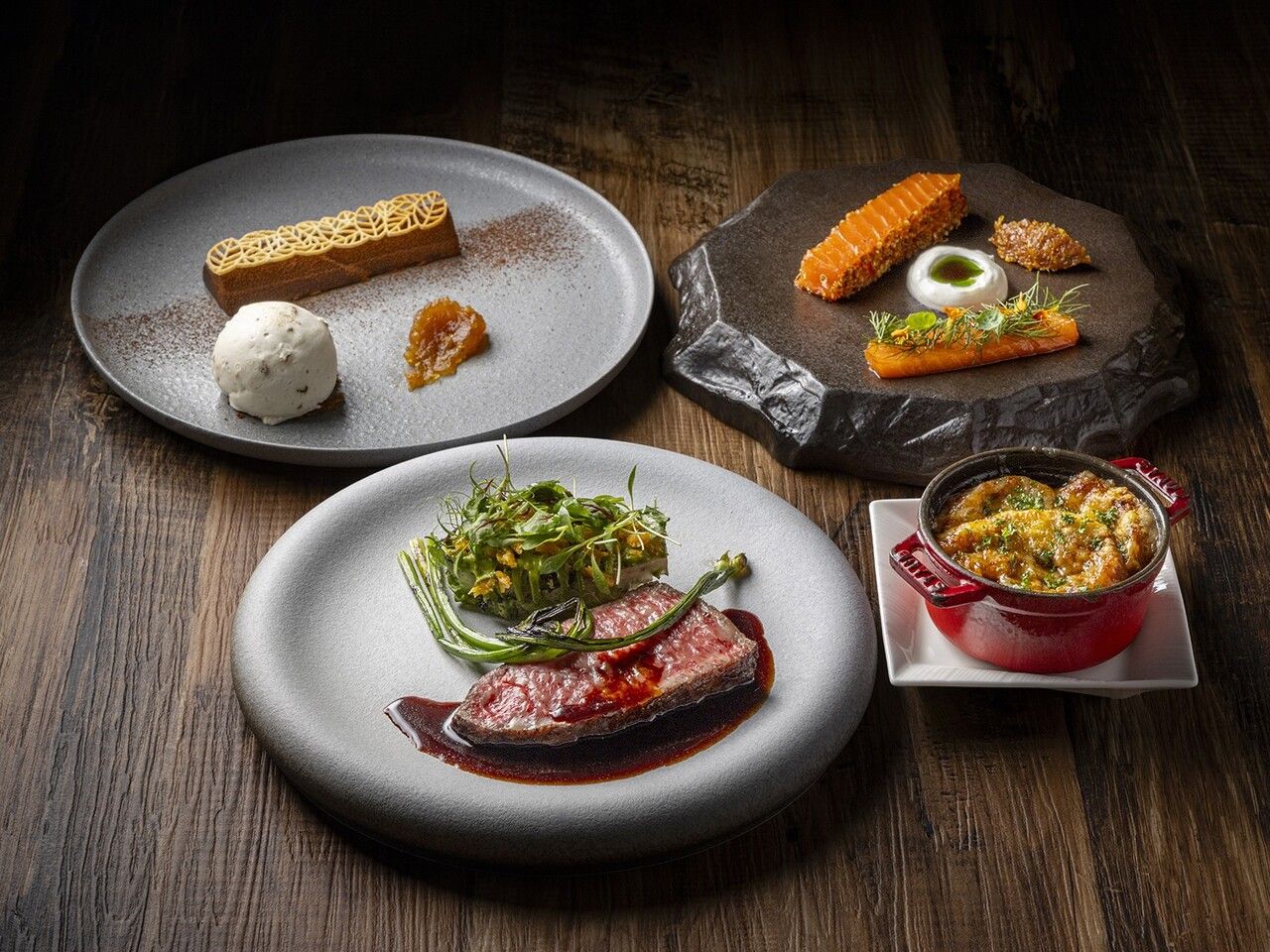 Four-course dinner "Charred"