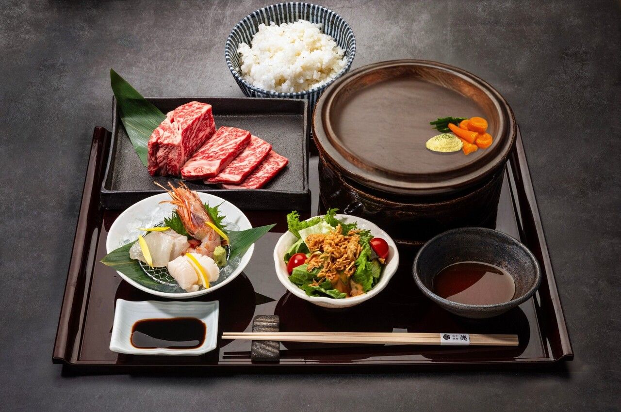 ランチ（新）【黒毛和牛 サーロイン】陶板焼き御膳