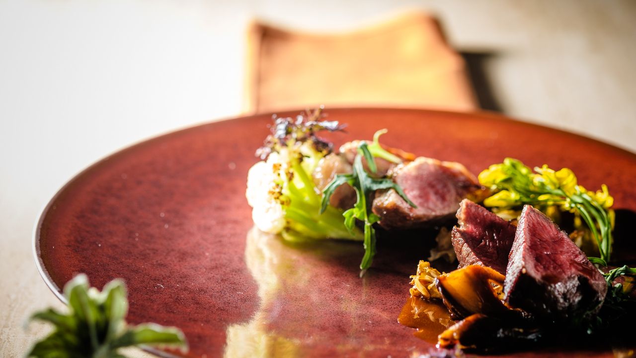 【TS】【Scotch Whisky 프리 플로 플랜】트라우트 연어의 마리네나 요네자와 돼지의 그릴 등 전 4접시 코스