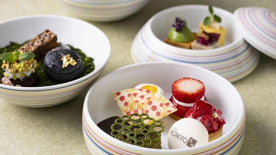 Signature Dessert Saika/a cup of tea or coffee