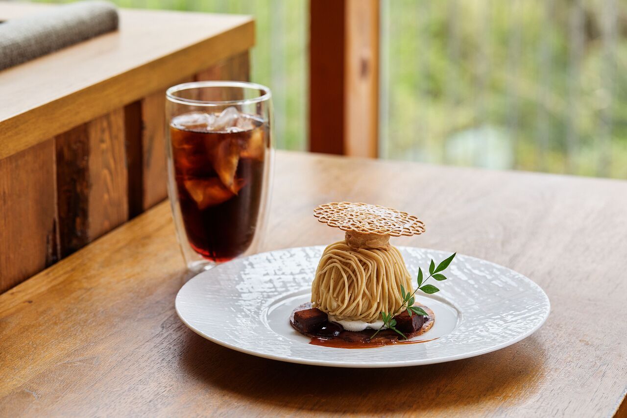 スペシャルデザート【モンブラン】＆こだわりコーヒー