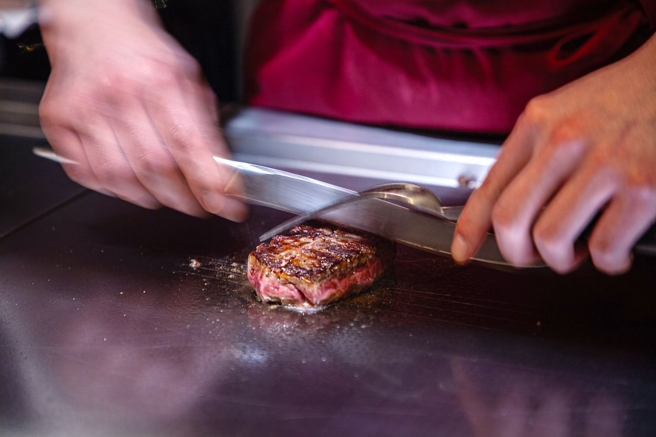 特選国産牛フィレ肉とサラダのランチ