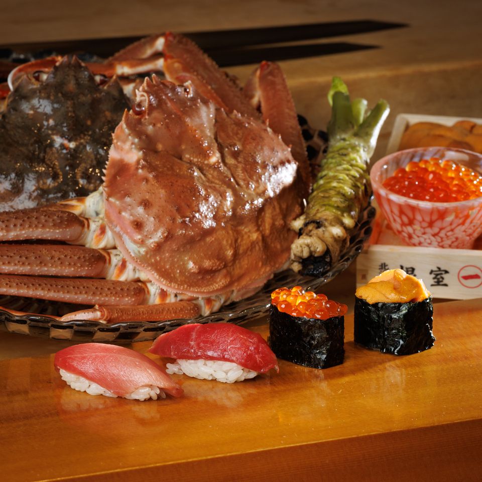 Special sushi and snack course