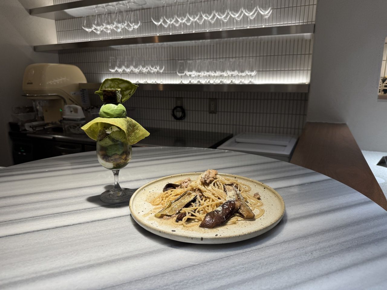 Parfait and half pasta set