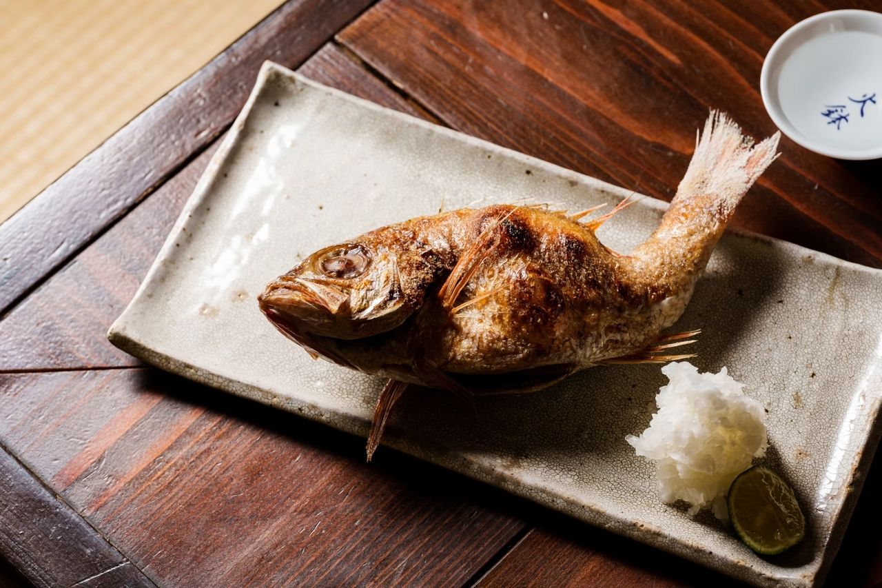 [Nodoguro Wagyu Primitive Grill] Food only "Omakase 15,000 yen course" A course where you can taste carefully selected ingredients such as Kanazawa Nodoguro Primitive Grill, Wagyu Primitive Grill, a dish of chef’s choice, and rice in a clay pot with snow crab and salmon roe