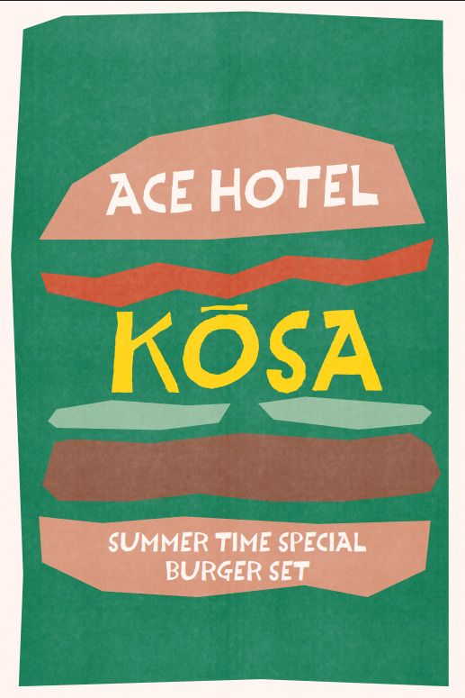 [KOSA Burger Dinner] 3 dishes with soup and dessert
