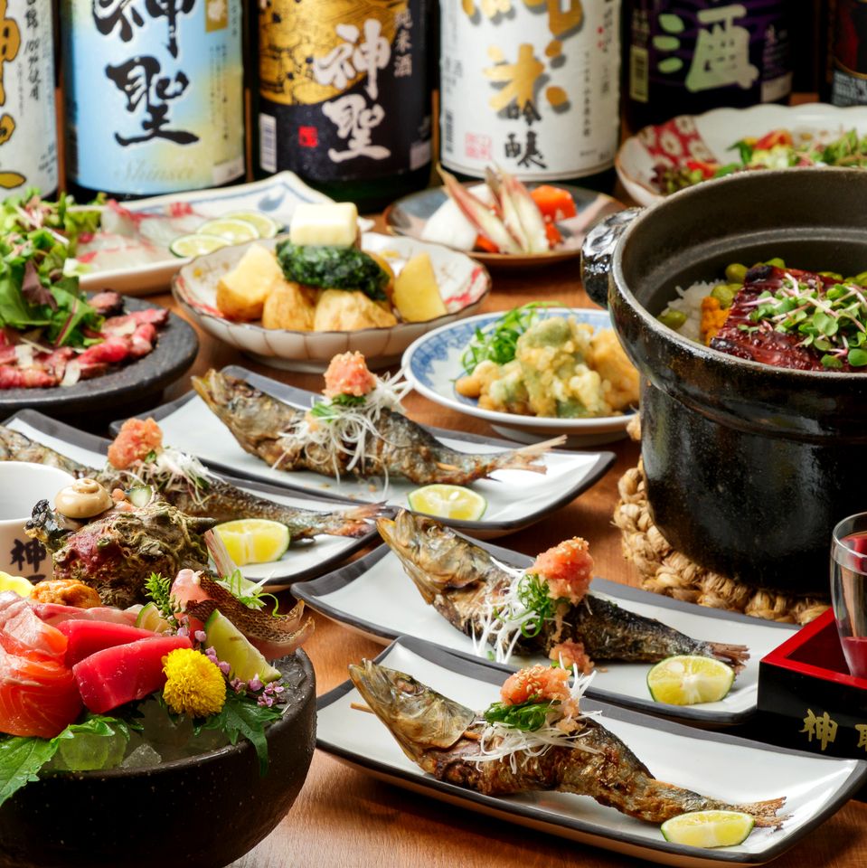 [Easy drinking party] A banquet course perfect for a drinking party, including grilled local chicken and seafood bowls ★ 4,500 yen with all-you-can-drink