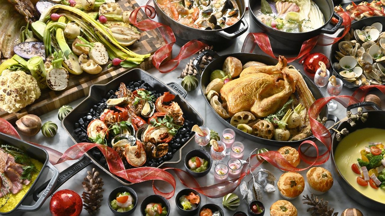 Christmas/Dinner Buffet/2 hours/a glass of Champagne/Limited from 12/20 to 12/21