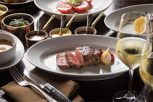  【ダブルメイン全8品 サーロイン＆魚のグリル】ドリンク1杯付き