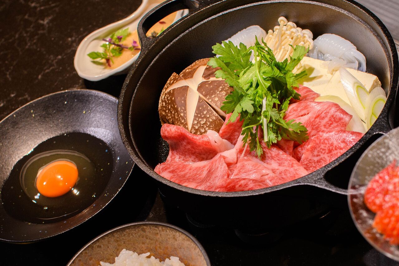  Sukiyaki de carne de Kobe