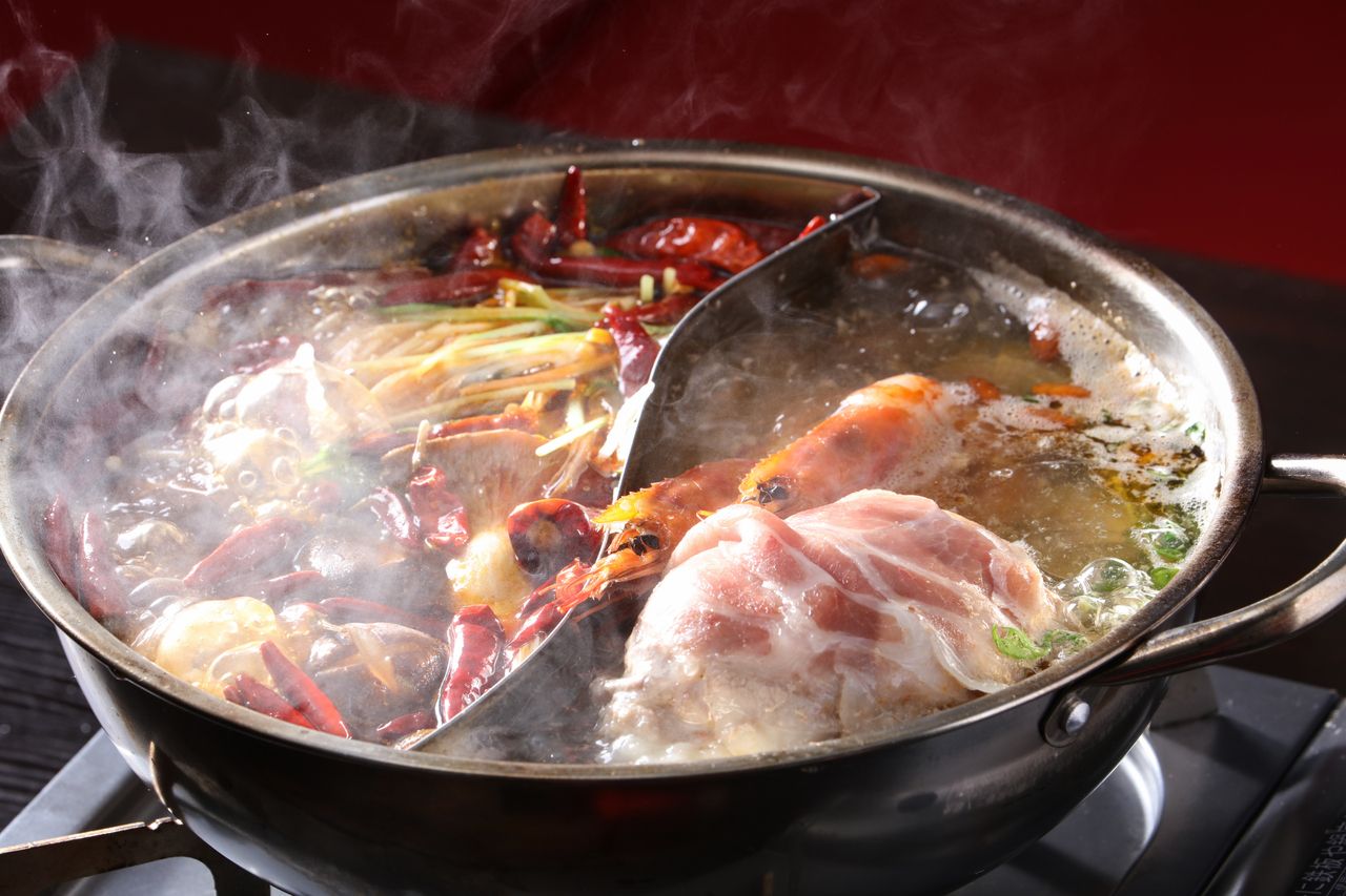 Single item red pot shabu-shabu hot pot