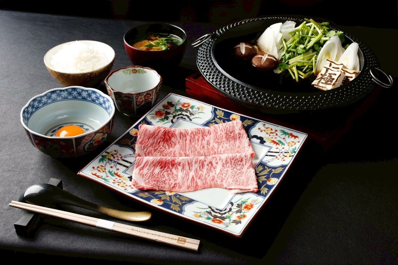 Domestic A5 Wagyu beef 100g set