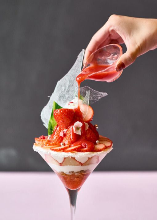 京都和束町いちごのパフェとTWG teaのセット