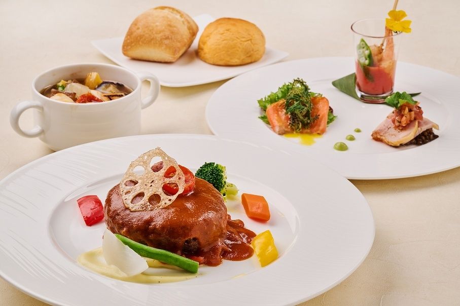 【2026年2月1日～2月28日】【20:00以降来店限定・宿泊者事前予約制レイトディナー「沖縄県産和牛ハンバーグステーキ」