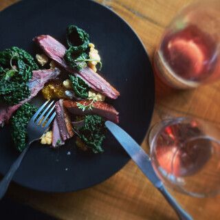 Seasonal ingredients shared course