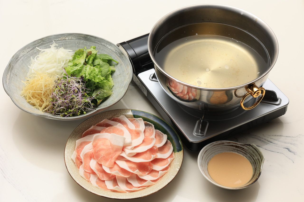 Platinum pork shabu-shabu course