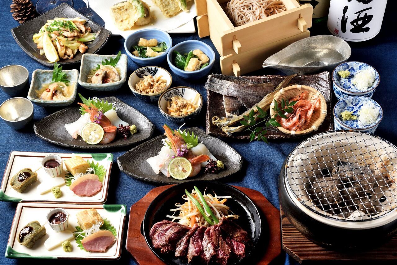 ★接待におすすめ！幹事様嬉しいゆったり150分！料理はお一人様ずつ個々盛りで★和コース　　料理9品+２．５時間飲み放題付　 8200円★