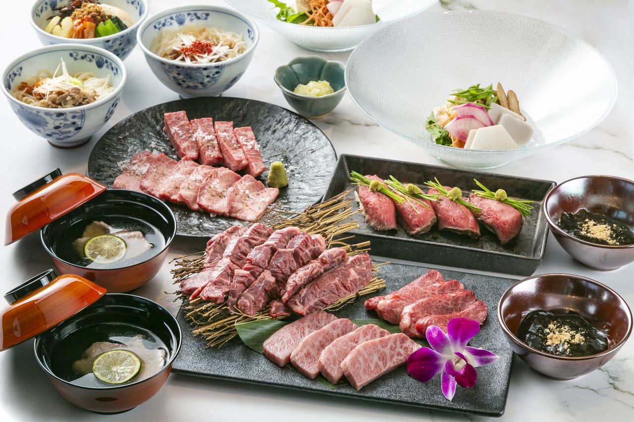 [Reservations Required] "Naka" - Enjoy a yakiniku kaiseki meal featuring Japanese Black Wagyu beef and the techniques of Kyoto Miyagawacho Suiren.