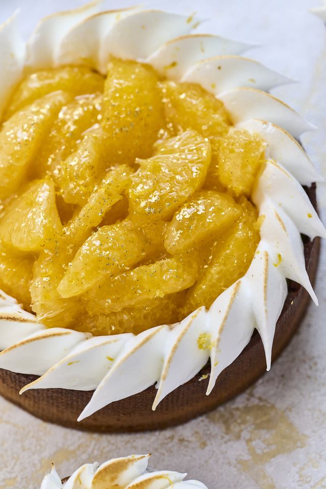 Amanatsu tart (serves 1)
