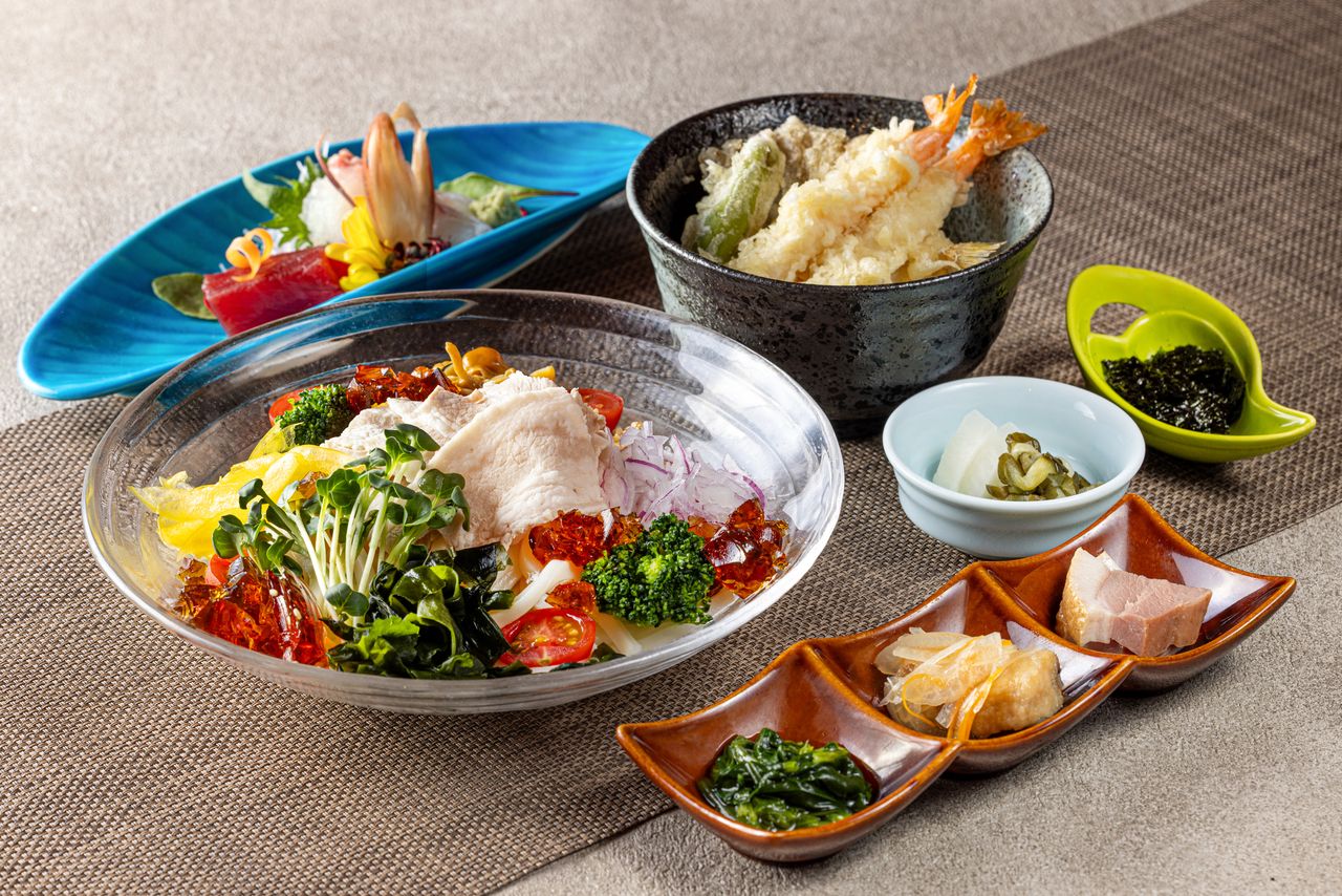 Cold Udon Set Meal