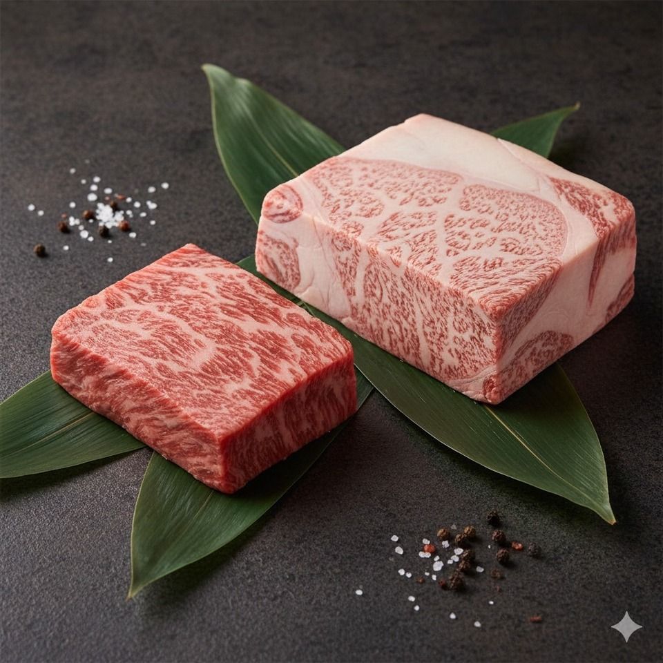 Kobe beef tasting course featuring two varieties