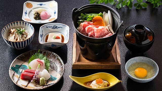 Sukiyaki Mini-Kaiseki (Seasonal: September–November)