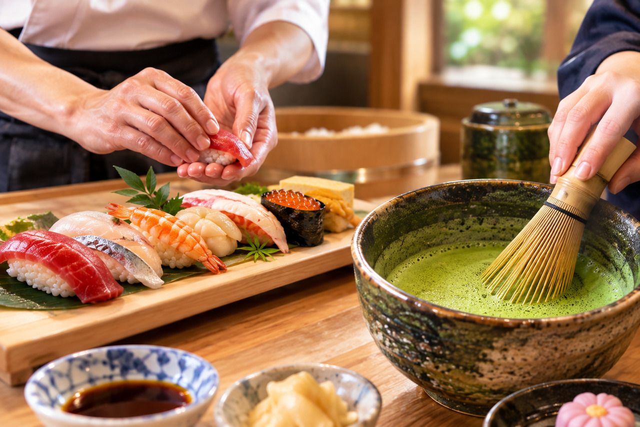 【Adults】 NEW! Sushi & Matcha experience course