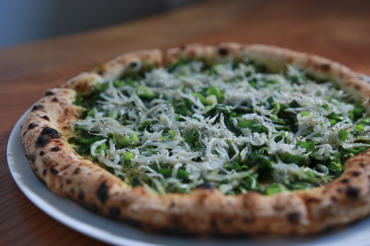 Kujo green onion and shirasu