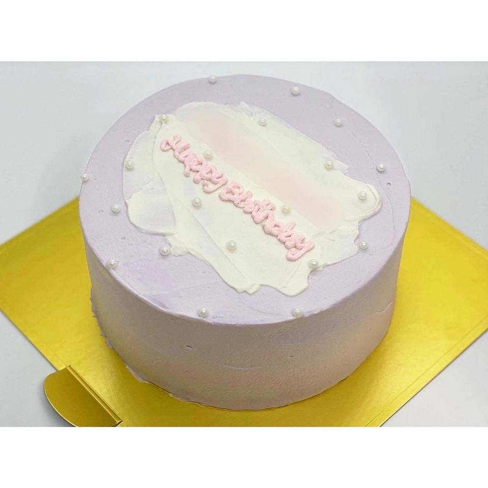 ホールショートケーキ（ペイント/ぷっくりお花/ハート/ノーマル）：直径9cm（1〜2人用）