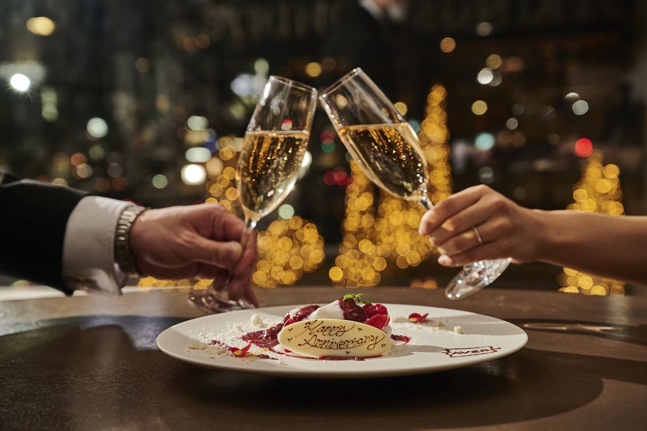 【結婚記念日プラン】乾杯酒＆スペシャルコース全7品