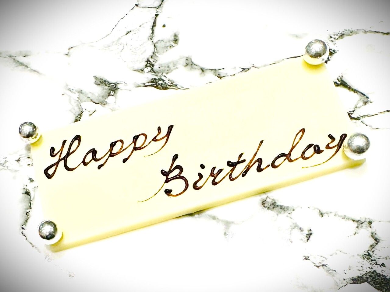 アフタヌーンティー専用メッセージプレート 