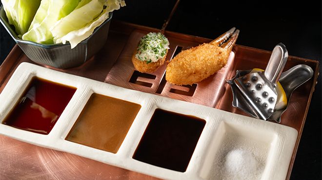 [Lunch Course] 5,000 yen (14 skewers of our special dinner selection / mini Inaniwa udon included / reservations required by the day before) Groups of 4 or more will be given priority seating in a private room.