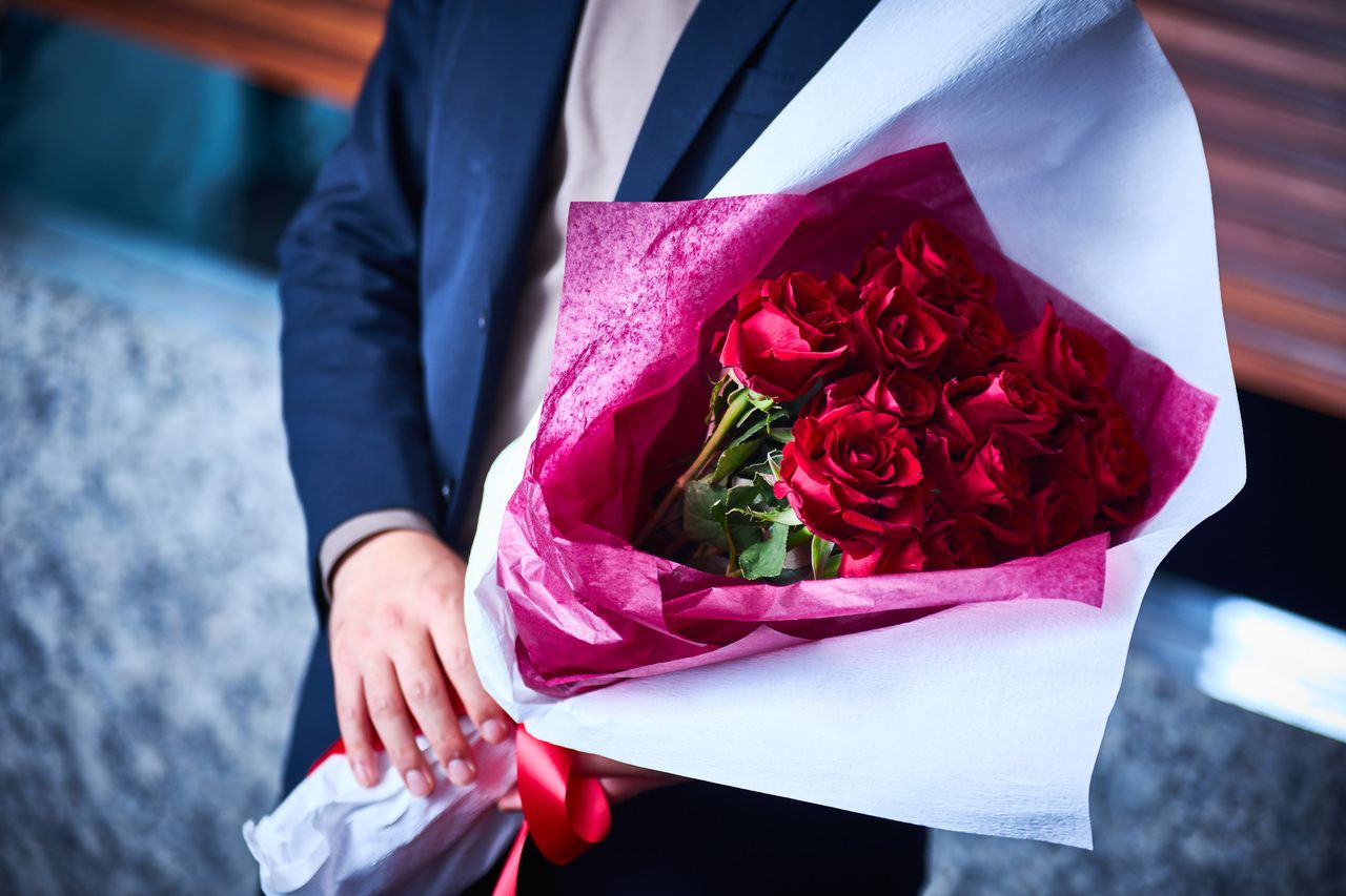 [Bouquet (large)] Bouquet of 12 roses