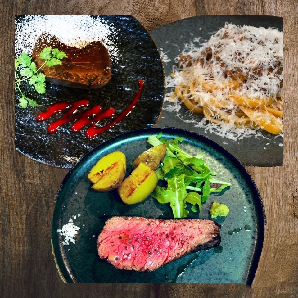 Steak & Pasta course