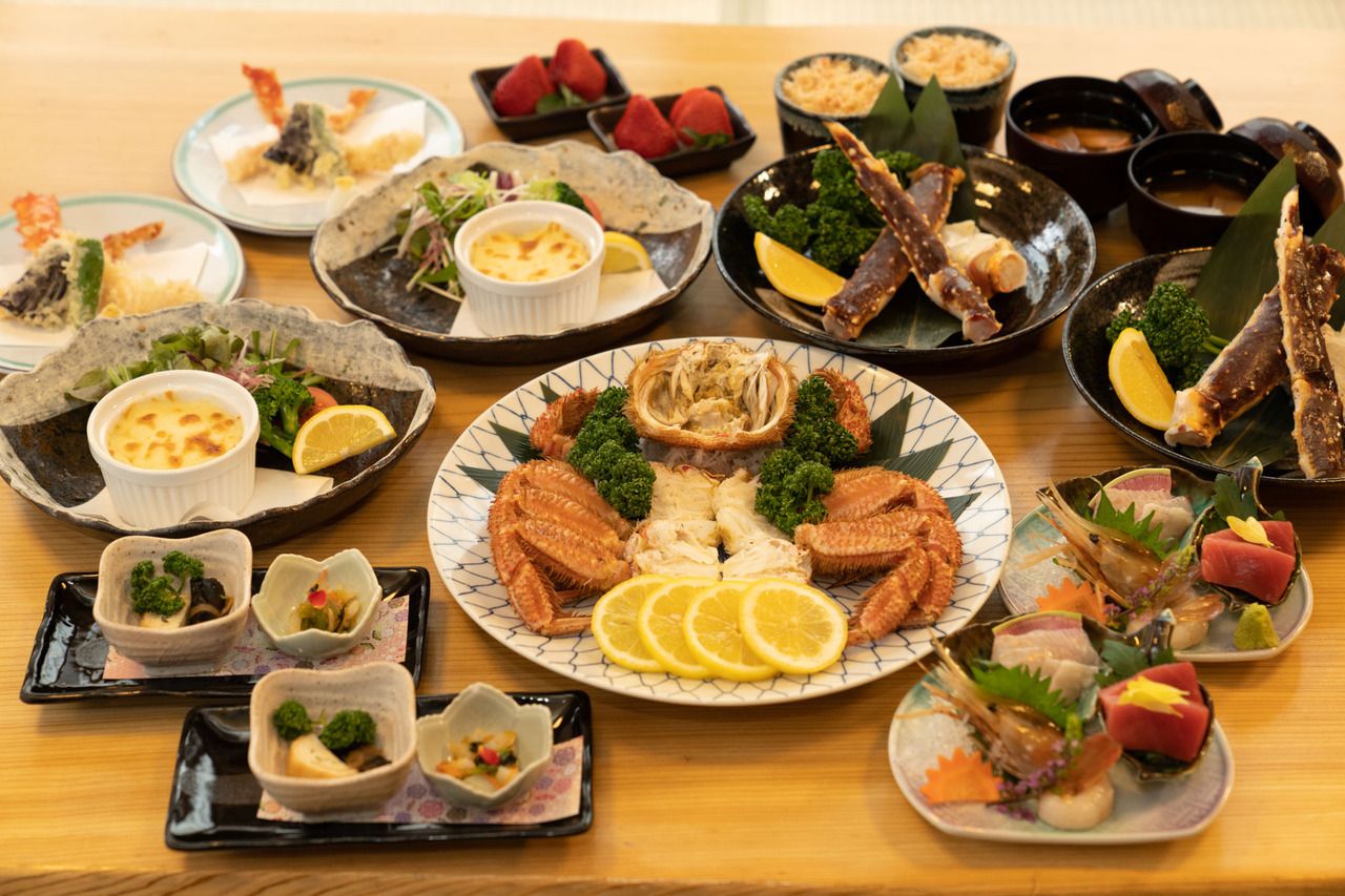 Crab course 14,000 yen (tax included)