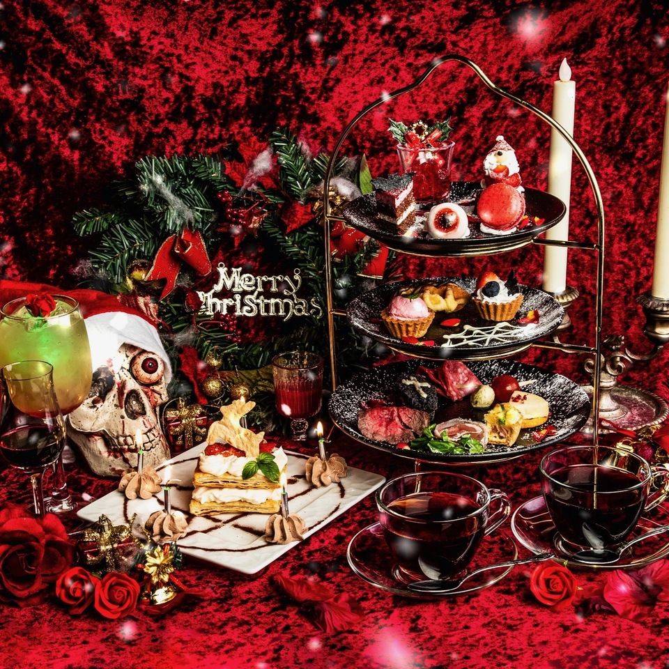 [December only, 19 items in total] Vampires' Holy Night Afternoon Tea Plan 5,500 yen (tax included)