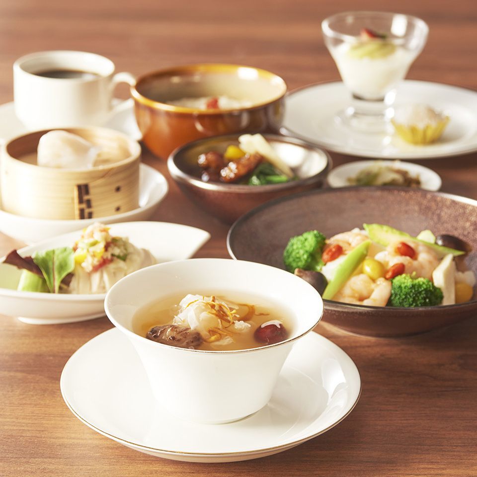 ◆平日ランチ【健美御膳】ふかひれ入り薬膳スープで身体の芯から温まるランチ☆