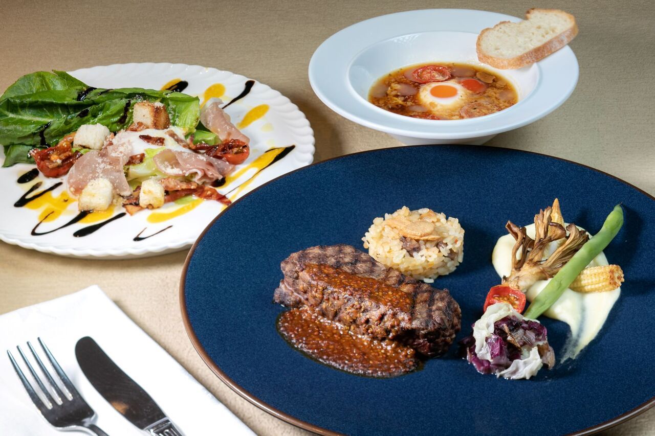 Kuroge Wagyu beef dinner set