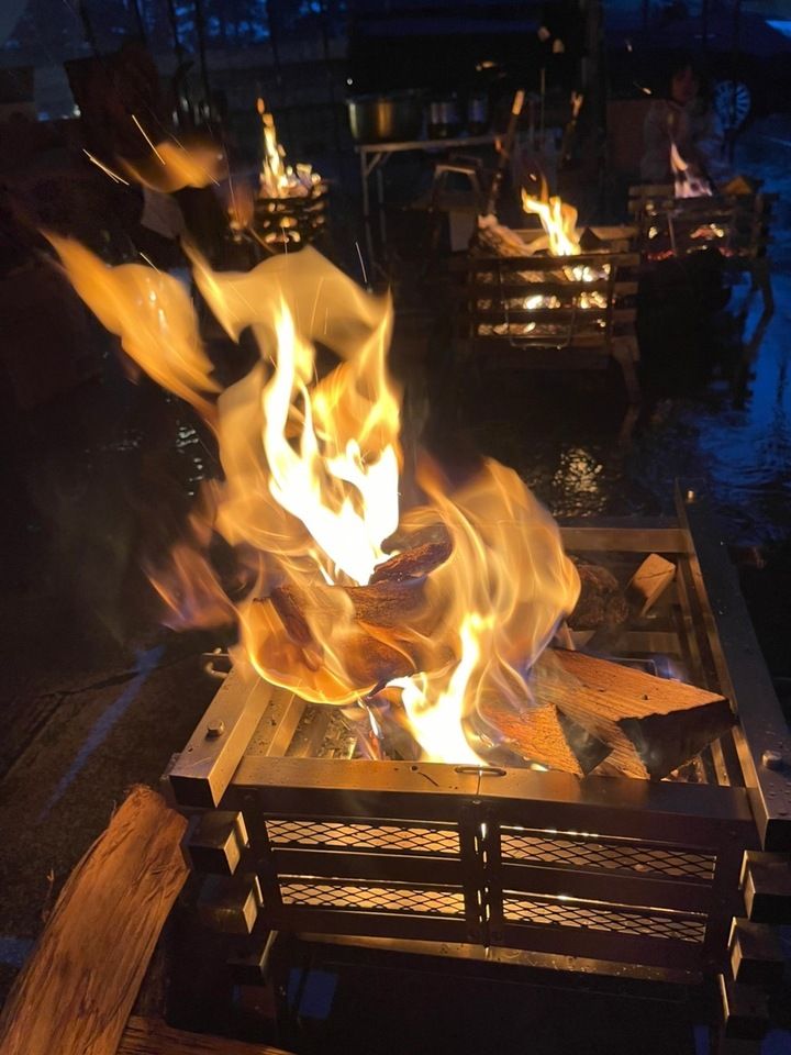 焚き火台セット　薪1束約7kg付き