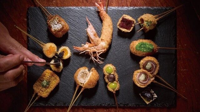 【中途炸串套餐5,500日元～】尽情享受充分发挥食材精华的炸串