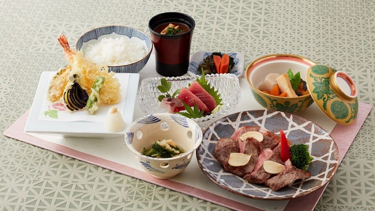 ≪ステーキ・天婦羅・刺身付≫特選中津川御膳