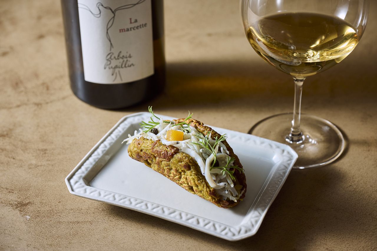 Dinner course with alcohol premium pairing 