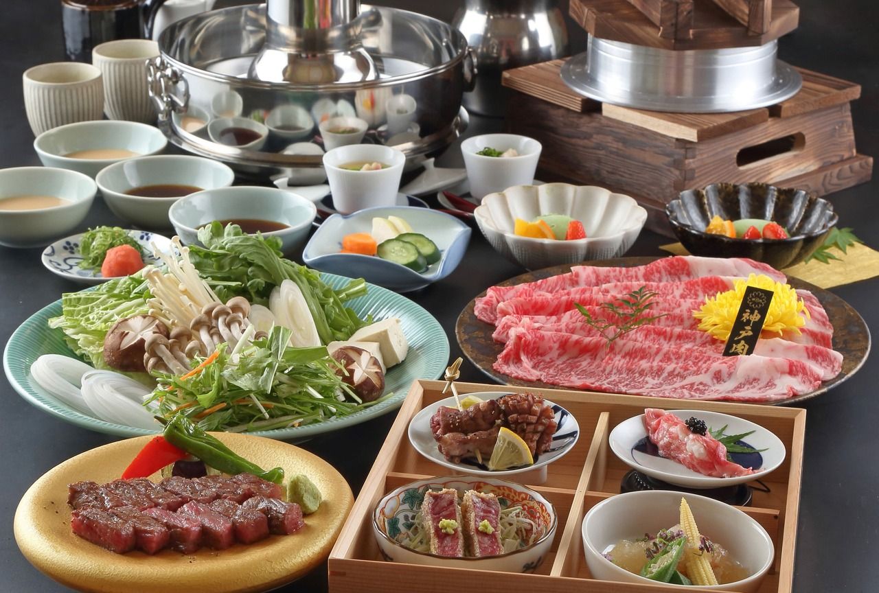 Premium Kobe beef shabu-shabu course