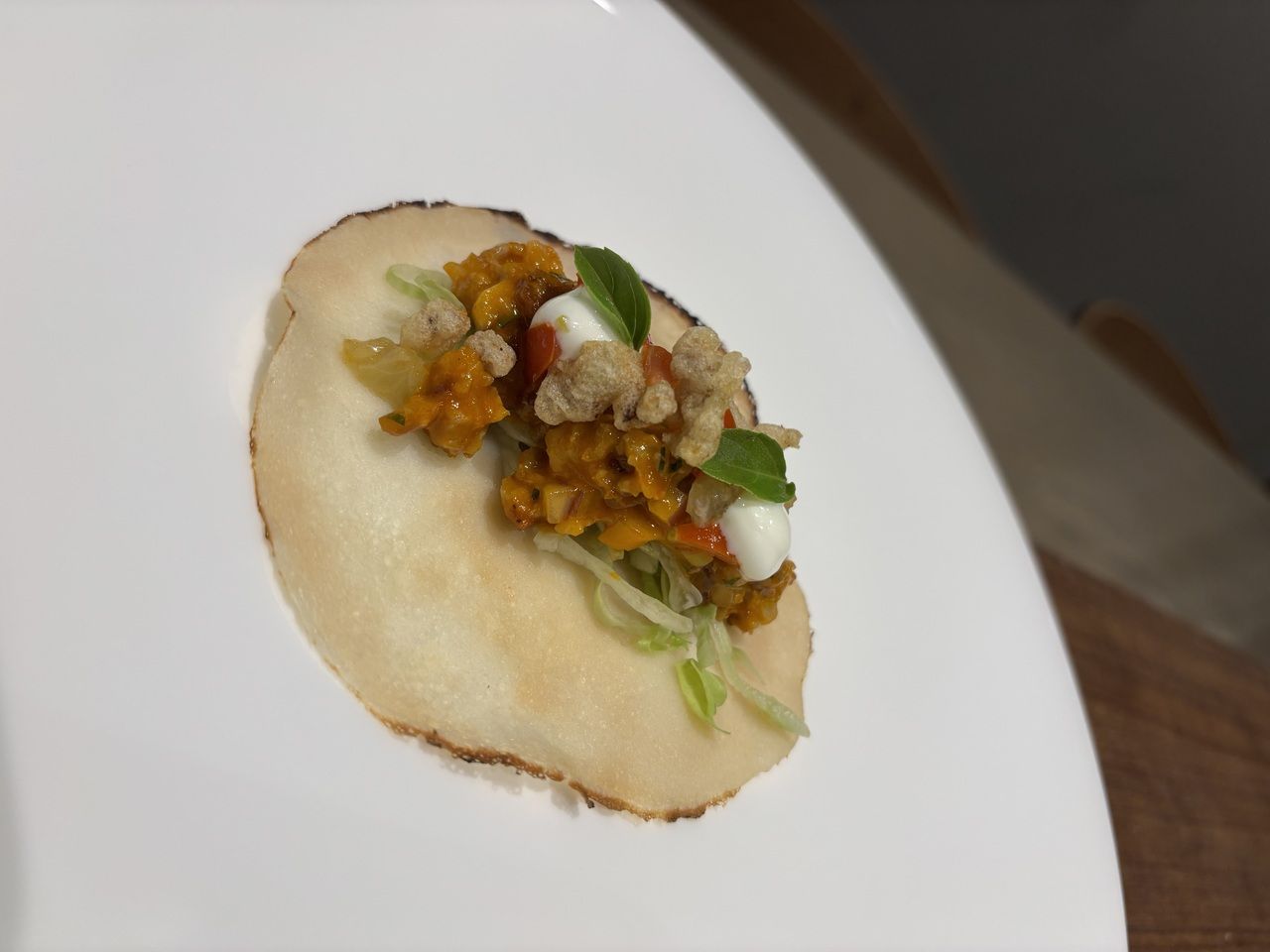 Course + wine pairing