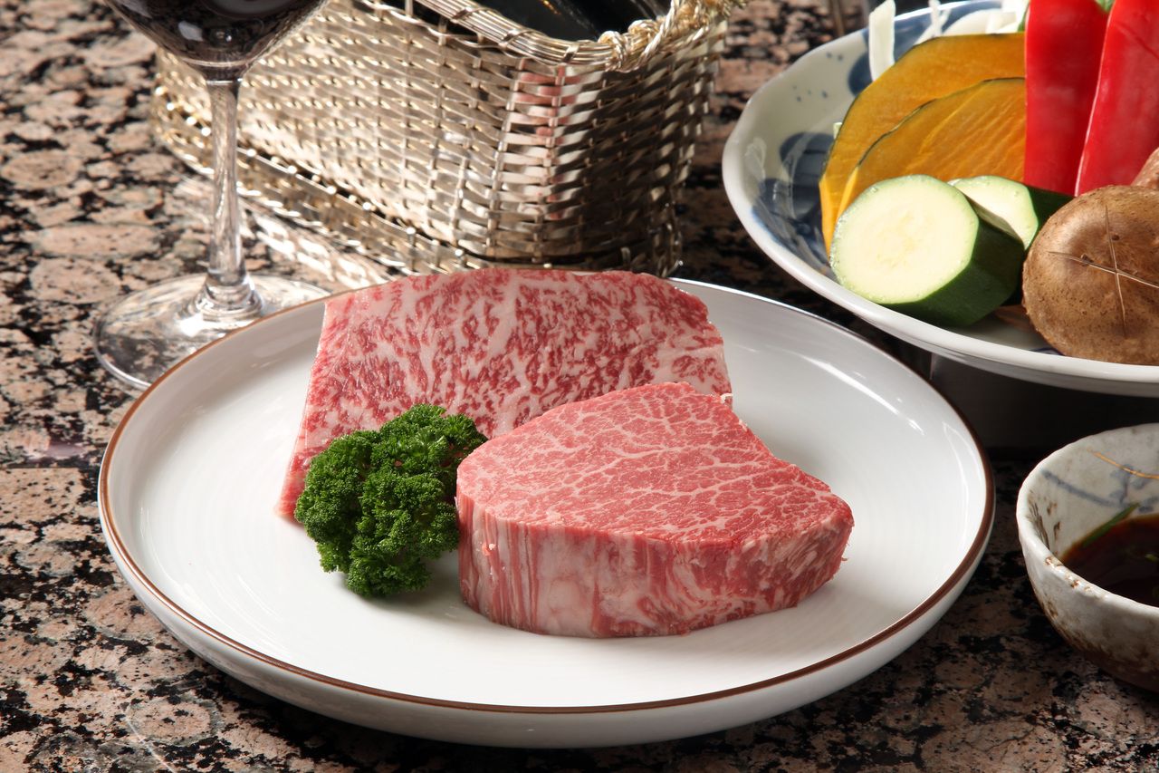 Lunch set (Kobe beef loin 100g)