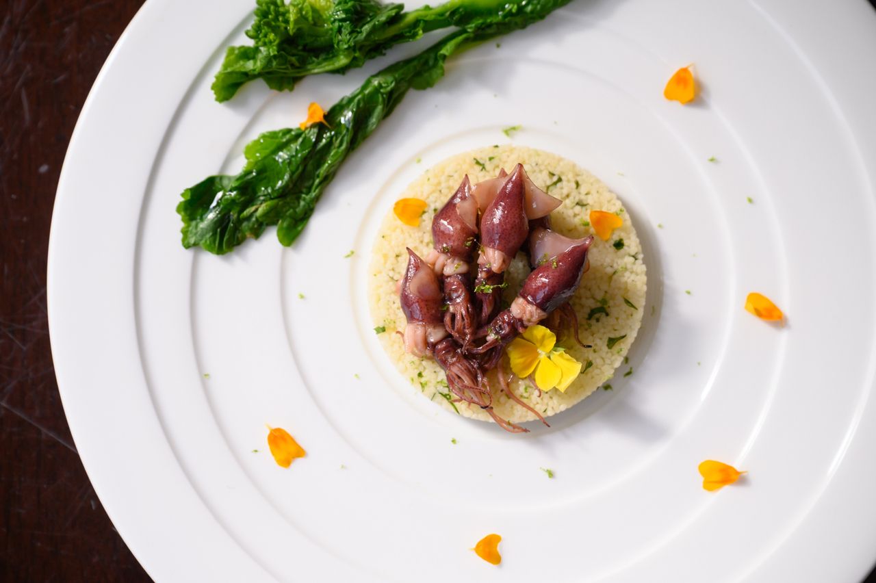 3/4～5/31ランチ「セゾン」契約牧場国産牛フィレのグリエとオードブル、スープ、デザートなど全7品