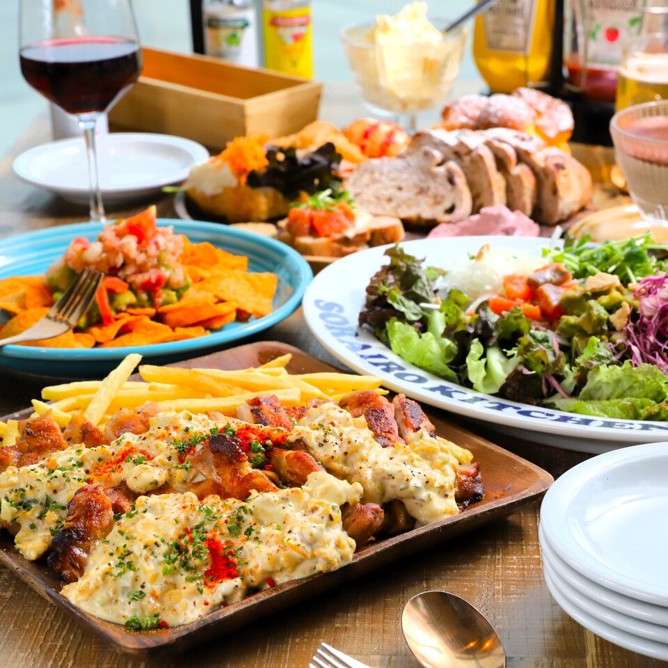 【お得☆ランチタイム限定】ちょっとオシャレに”パン飲み”！焼きたてパン食べ放題プラン飲放付