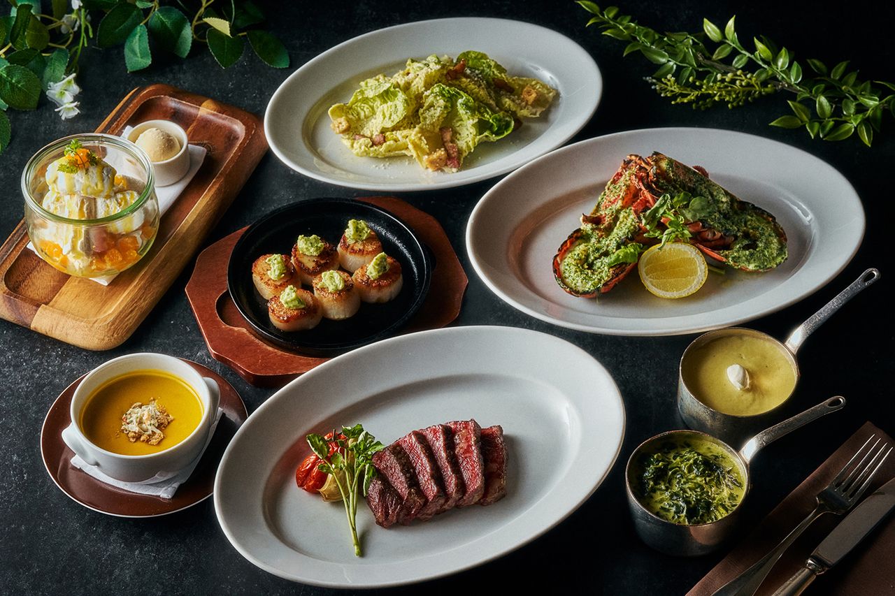 【Online Special Dinner】Enjoy special course including HOKKAIDO F1 SIRLOIN and lobster for main