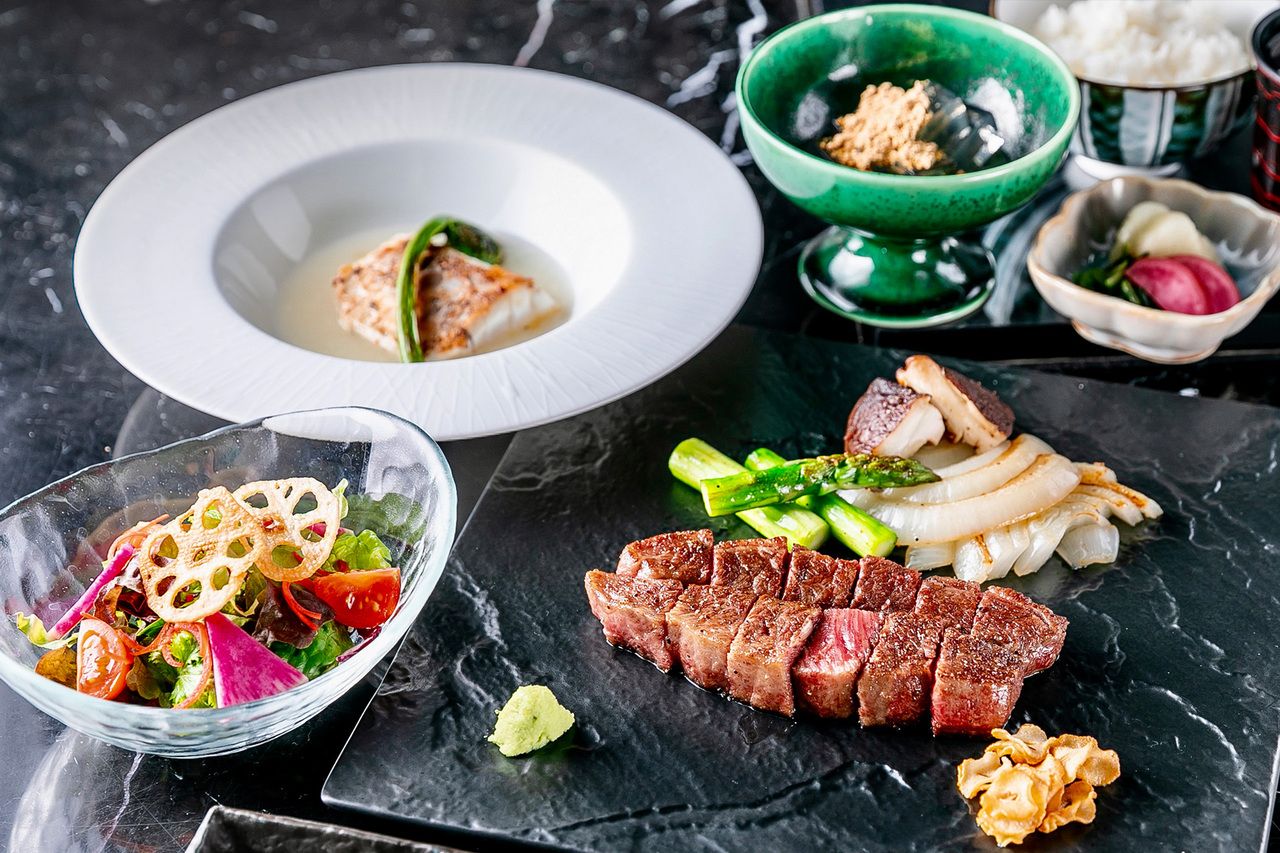 "Easy Chef's Choice Course" Enjoy seasonal delicacies and A5 Wagyu beef. *Celebration plates are available free of charge.