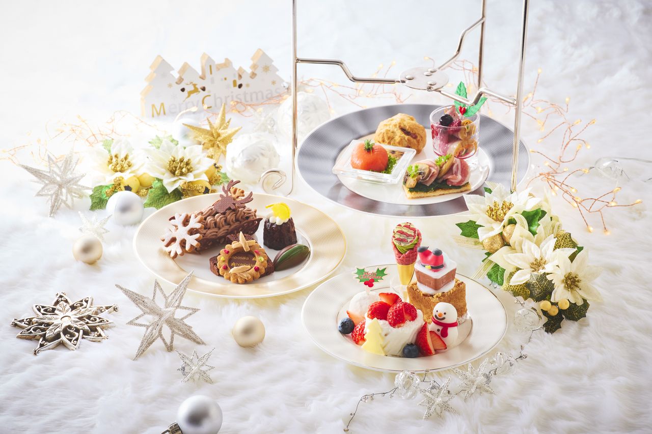 クリスマスアフタヌーンティーセット　シャンパン付き
